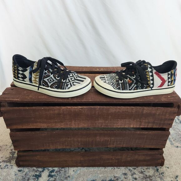 KEEN Elsa IV Aztec Women's 6.5 Canvas Low Top Shoes Casual Sneakers Lite Western - Picture 7 of 12